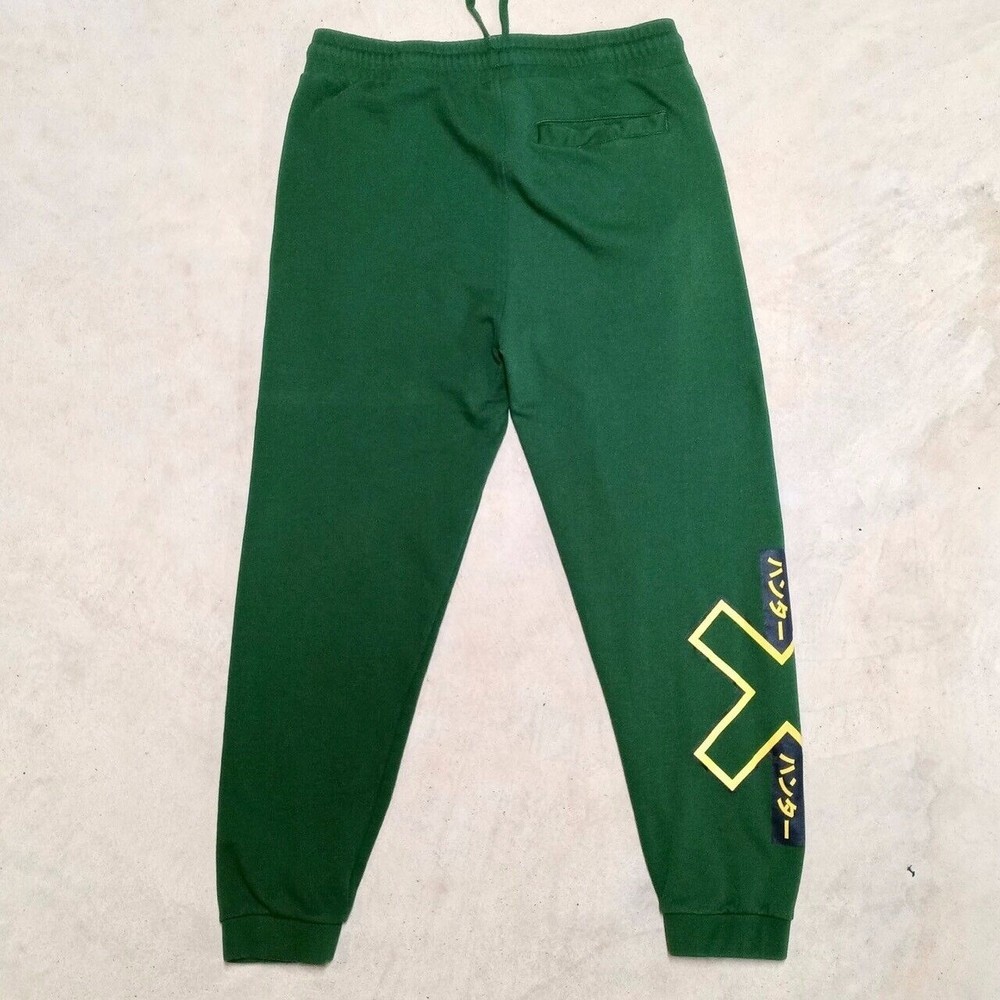 HUNTER X HUNTER Hot Topic Manga Anime Green Jogger Sweatpants - Size Medium - Picture 5 of 6